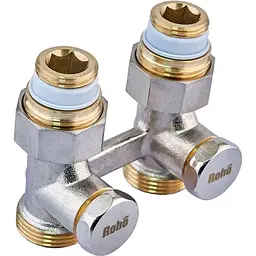 Кран запірний для радіатора Н-подібний Roho R5350-075 - 3/4" прямий RO0213