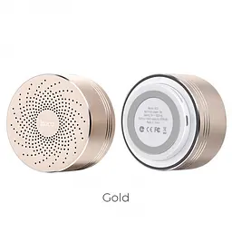 Колонка бездротова Bluetooth HOCO BS5 Swirl Tarnish Золота - мініатюра 2
