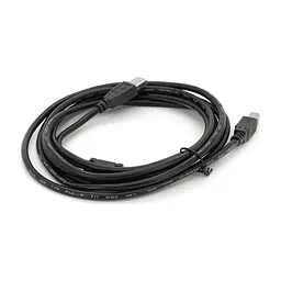 Кабель для принтера USB 2.0 AM/BM 3.0m ferrite black Voltronic (YT-AM/BM-3.0B) - мініатюра 2