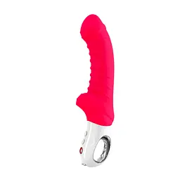 Вібратор для точки G Fun Factory TIGER india red, ребристий, підходить для анальної стимуляції - мініатюра 3
