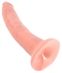 Фалоімітатор King Cock 7", 20.5 см (тілесний) - мініатюра 4