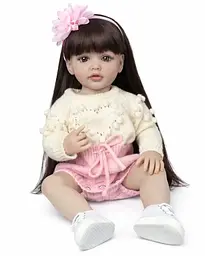 Реалістична Кукла Реборн 55 см повністю вінілова Doll Reborn Baby К0100215