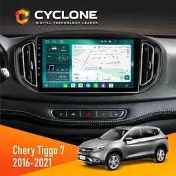 Штатна магнітола Chery Tiggo 7 2014-2021 Cyclone C10-013 4x64 DSP 4G Cyclone (НФ-00008611)