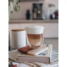 Набір склянок DeLonghi DLSC301 Cappuccino 270 мл 6 шт. (5513284441) - мініатюра 5