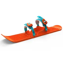 Санки-лижа Plastkon OneFoot Miniski помаранчево-блакитна (49653) - мініатюра 3