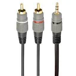 Кабель мультимедійний 3.5mm M to 2xRCA M 2.5m Cablexpert (CCA-352-2.5M)