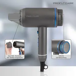 Фен PROFI CARE PC-HT 3082 Blue/Anthracite - мініатюра 5