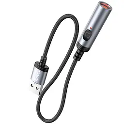 Портативний прикурювач запальничка Hoco UA30 USB Black - мініатюра 2