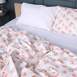 Дитячий комплект постільної білизни MirSon Сатин 22-1399 Flower Fantasy 110х140 см білий (2200010566314) - мініатюра 2
