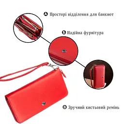 Жіночий клатч ST Leather 18931 червоний - мініатюра 6