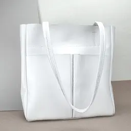 Шопер шкіряний білий жіночий Handycover S429 з 2 ручками