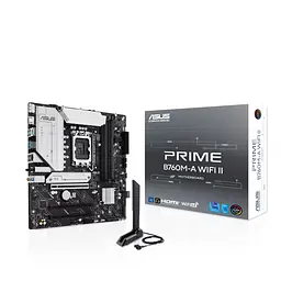 ASUS Материнська плата PRIME B760M-A WIFI II s1700 B760 4xDDR5 M.2 HDMI DP Wi-Fi BT mATX - мініатюра 9