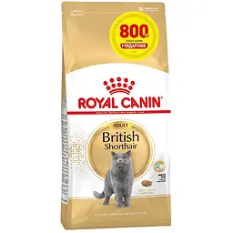 Сухий корм для британських короткошерстих дорослих котів Royal Canin British Shorthair Adult з м'ясом птиці 3.2 кг + 800 г