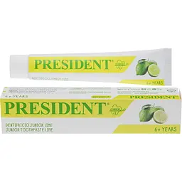 Зубна паста President Junior Toothpaste Lime 6+ years 50 мл