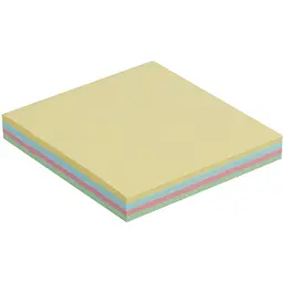 Блок паперу для нотаток Buromax Pastel з клейким шаром 76х76 мм 100 аркушів різнобарвний (BM.2312-10) - мініатюра 2