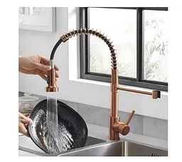 Змішувач для кухні з гнучким виливом Rea Colin brushed copper (REA-B5459) мідь - матова - мініатюра 6