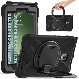 Чохол до планшета BeCover Heavy Duty Case With Stand Holder Samsung Galaxy Tab Active 5 SM-X306B 8" Black (710950)