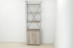 Етажерка 4/60 Ferrum-decor Серії Конект з тумбою 179x60x28 Сірий ДСП Сонома Трюфель (FRD-102481) - мініатюра 3
