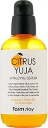 Відновлювальна сироватка для обличчя з екстрактом юзу FarmStay Citrus Yuja Vitalizing Serum 100 мл - мініатюра 2
