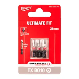 Біта SHOCKWAVE MILWAUKEE, TX BO10, 25мм, (3шт) - мініатюра 2