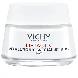 Розгладжуючий крем для обличчя Vichy Liftactiv H. A. з гіалуроновою кислотою для корекції зморшок для нормальної та комбінованої шкіри 50 мл