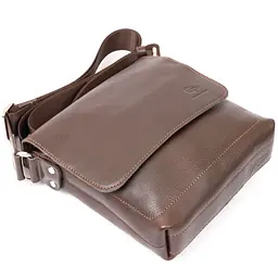 Чоловіча шкіряна сумка GRANDE PELLE 21х23х4,5 см sum0012521 - мініатюра 5