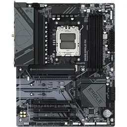 Материнська плата Gigabyte AM5 B650 EAGLE AX, B650, 4xDDR5, Int.Video (CPU), 4xSATA3, 3xM.2, 1xPCI-E 4.0x16, 3xPCI-E 3.0x16, Realtek 7.1, Realtek 7.1, Realtek 7.1, 4xUSB3.2/8xUSB2.0, HDMI/DP, ATX