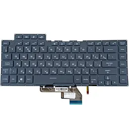 Клавіатура для ноутбука ASUS (GU502 series) rus темно-сірий без фрейма підсвічування клавіш (RGB)