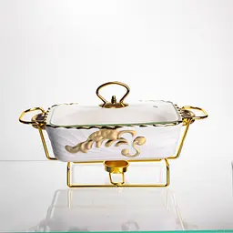 Марміт порцеляновий  Yiwu  Aurelia 1 л 27х16.5 см з підігрівом  Yiwu YYSH1211