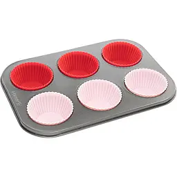 Форма для випікання мафінів Holmer Sweet cake на 6 порцій (BM-0806-RSG Sweet cake) - мініатюра 2