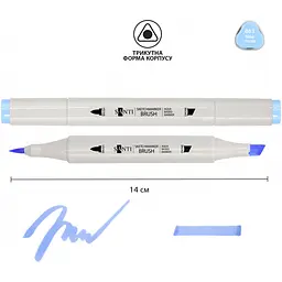 Набір акварельних маркерів Santi Sketch SM-63 водяна орхідея 6 шт. (390729) - мініатюра 2