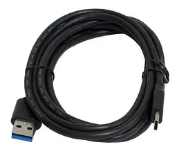 Кабель USB AM - Type-C, 2 м, чорний, Patron, 3A (PN-USB3-TYPEC-2M)