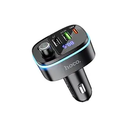 FM модулятор HOCO E62, Black, Box - мініатюра 2