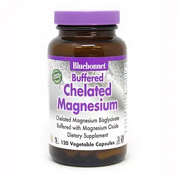 Вітаміни та мінерали Bluebonnet Nutrition Buffered Chelated Magnesium, 120 вегакапсул