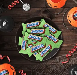 Набір міні-батончиків Mars Twix & Snickers Ghoulish Green Variety Pack 15шт, 244г - мініатюра 6