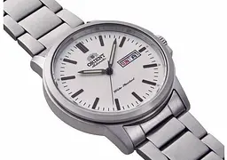 Чоловічий наручний годинник ORIENT RA-AA0C03S19B класичний стальний з автоподзаводом - мініатюра 3