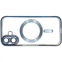 Чохол-накладка BeCover TPU Chrome Case (MagSafe) для Apple iPhone 16 Plus Sierra Blue (712077) - мініатюра 4