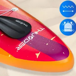 Надувна дошка SUP THUNDER RETRO 320 см з веслом - мініатюра 5