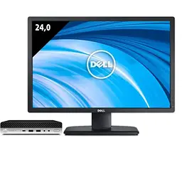 Комплект Комп'ютер HP ProDesk 600 G3 Mini PC (i5-6500T/8/256SSD) + Монітор 24" Dell P2412H Б/В