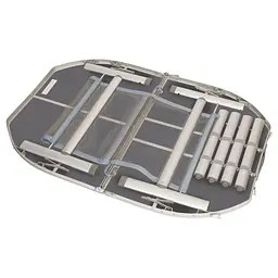 Стіл Bo-Camp Case Model Oval 120x80 cm Grey (1404415) - мініатюра 2