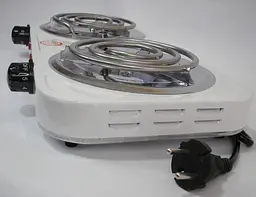 Електрична плита JX-2020B спіраль 2-комфорки 2000W - мініатюра 7