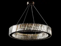 Люстра світлодіодна Splendid Ray L228/600/1 LED, 1 лампа, 60 см, білий, золота металева, сучасний стиль - мініатюра 3