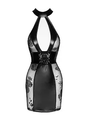 Сукня Noir Handmade F238 Short tulle dress with powerwetlook inserts, 3XL - мініатюра 4