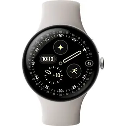 Смарт-годинник Google Pixel Watch 4 45mm Wi-Fi Polished Silver Aluminum case/Porcelain Active Band [161535] - мініатюра 3