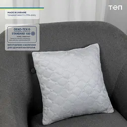 Подушка декоративна ТЕП Velour 40х40 см 413 світло-сіра (3-00437_07367) - мініатюра 6