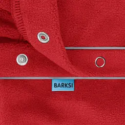 Кофта для собак Barksi Textile флісова L червона з темно-синім - мініатюра 4