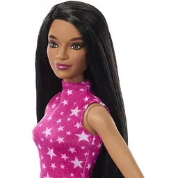 Лялька Barbie Модниця  в рожевому топі з зірковим принтом (HRH13) - мініатюра 3