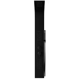 Душова панель Corsan Alto black A017MBL, Чорний матовий - мініатюра 6