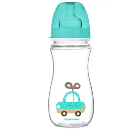 Антиколікова пляшечка Canpol Babies Easystart Кольорові звірята 12+ 300 мл бірюзовий (35/204)