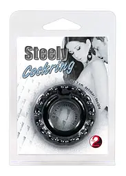 Ерекційне кільце You2Toys Steely Cockring 3.7 см чорний - мініатюра 5